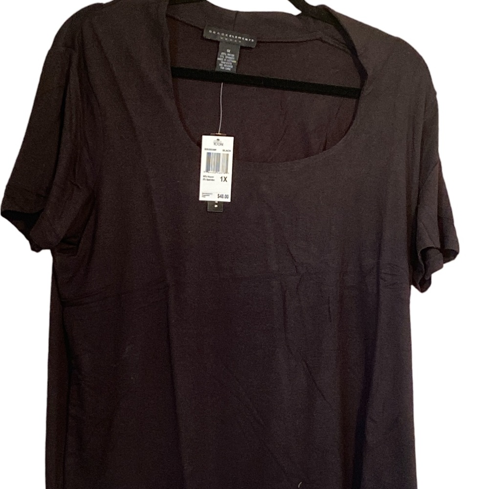 Short sleeve soft black shirt